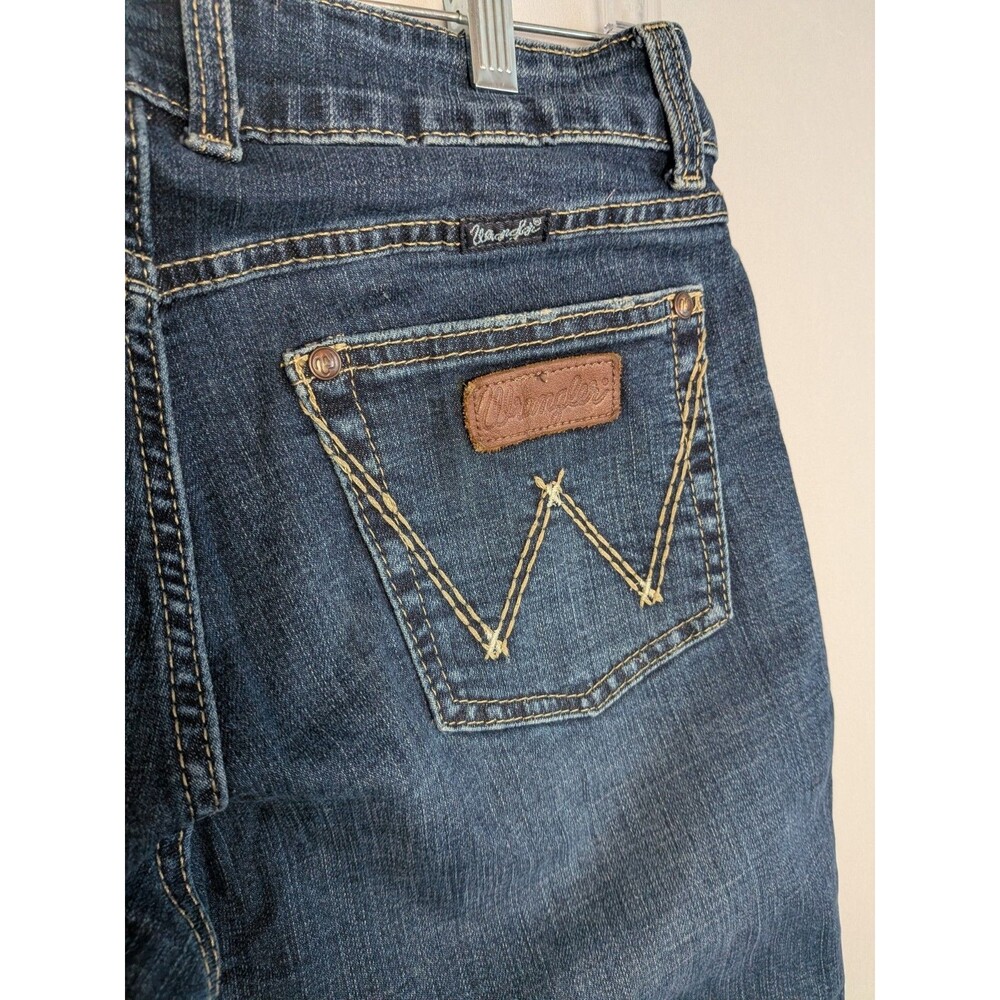 Wrangler Wide Leg Flare Jeans Womens Size 7 Cowgirl Rodeo Hippie Denim Pant - Picture 13 of 16